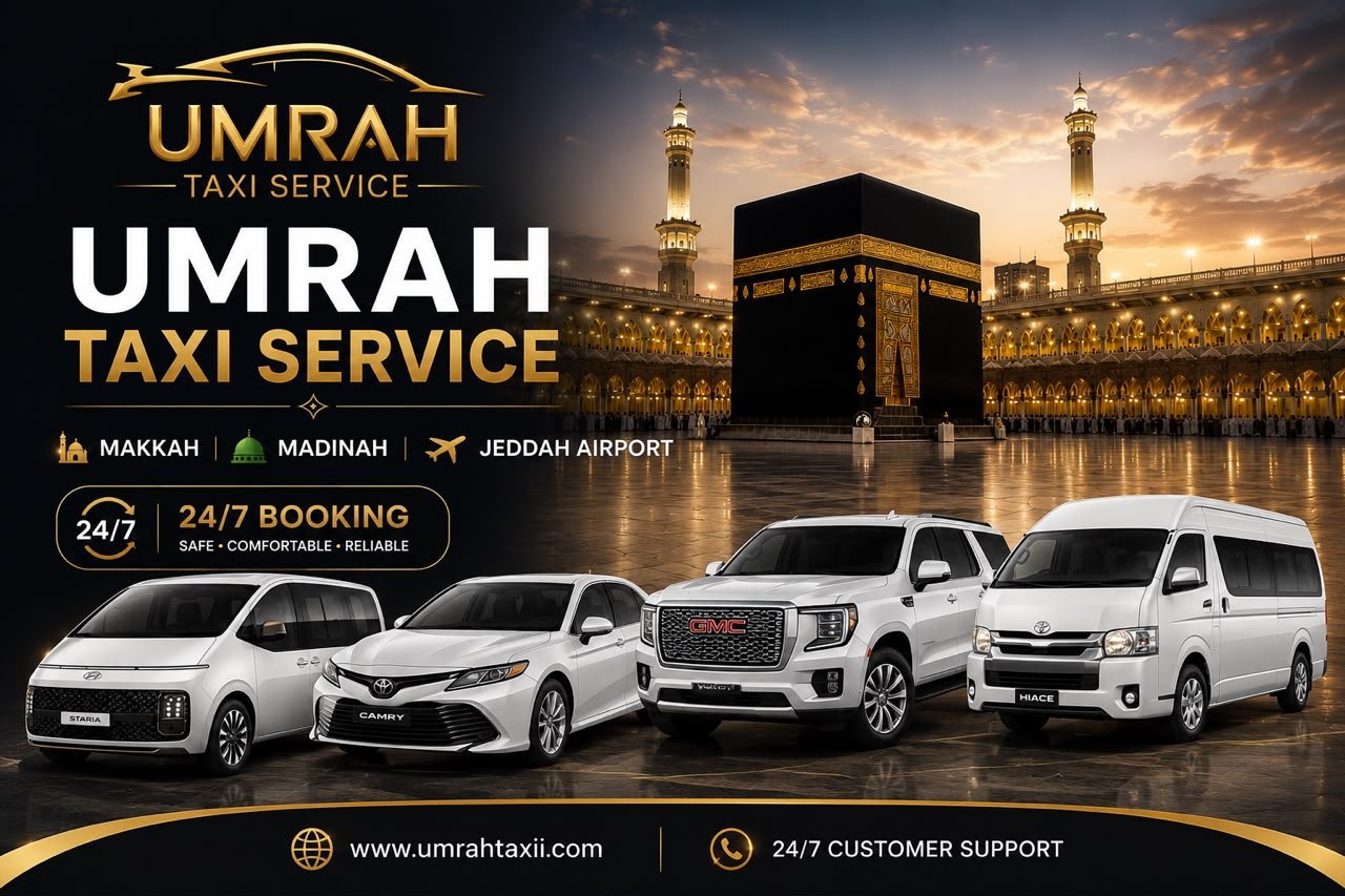 Madinah - Jeddah Airport Transfers with Hyundai Staria, Toyota Camry, and GMC Yukon